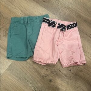 Janie and Jack Pink and Green Casual Shorts